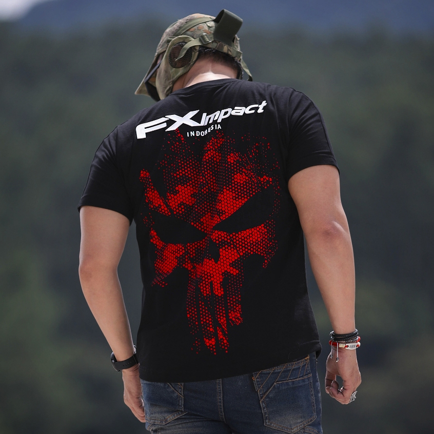 KAOSBOS.ID - Kaos Distro Pria Hitam Tactical FX Impact