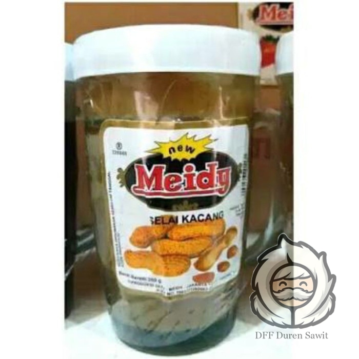 

Meidy Selai Kacang 380gr / Peanut Butter / Olesan Roti & Topping Kue Praktis Enak