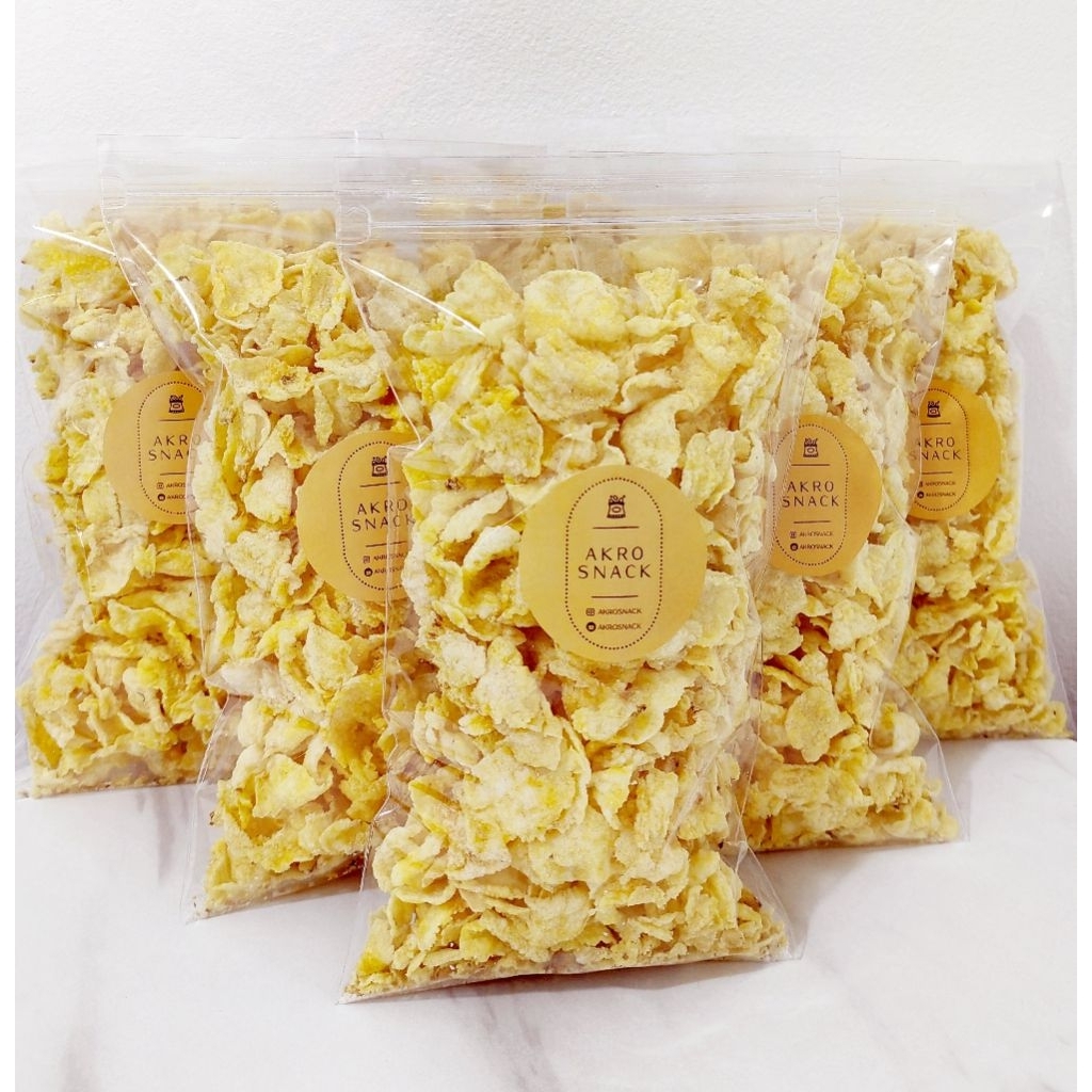

Snack Keripik Jagung Geprek Premium Organic Rasa Original Asin Gurih 95gr