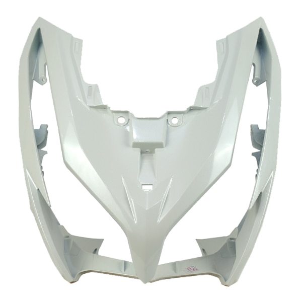 Cover Tameng Depan Putih Honda Vario Techno 125 Helm-In FI | 64301KZR600PFW 100% ORI AHM