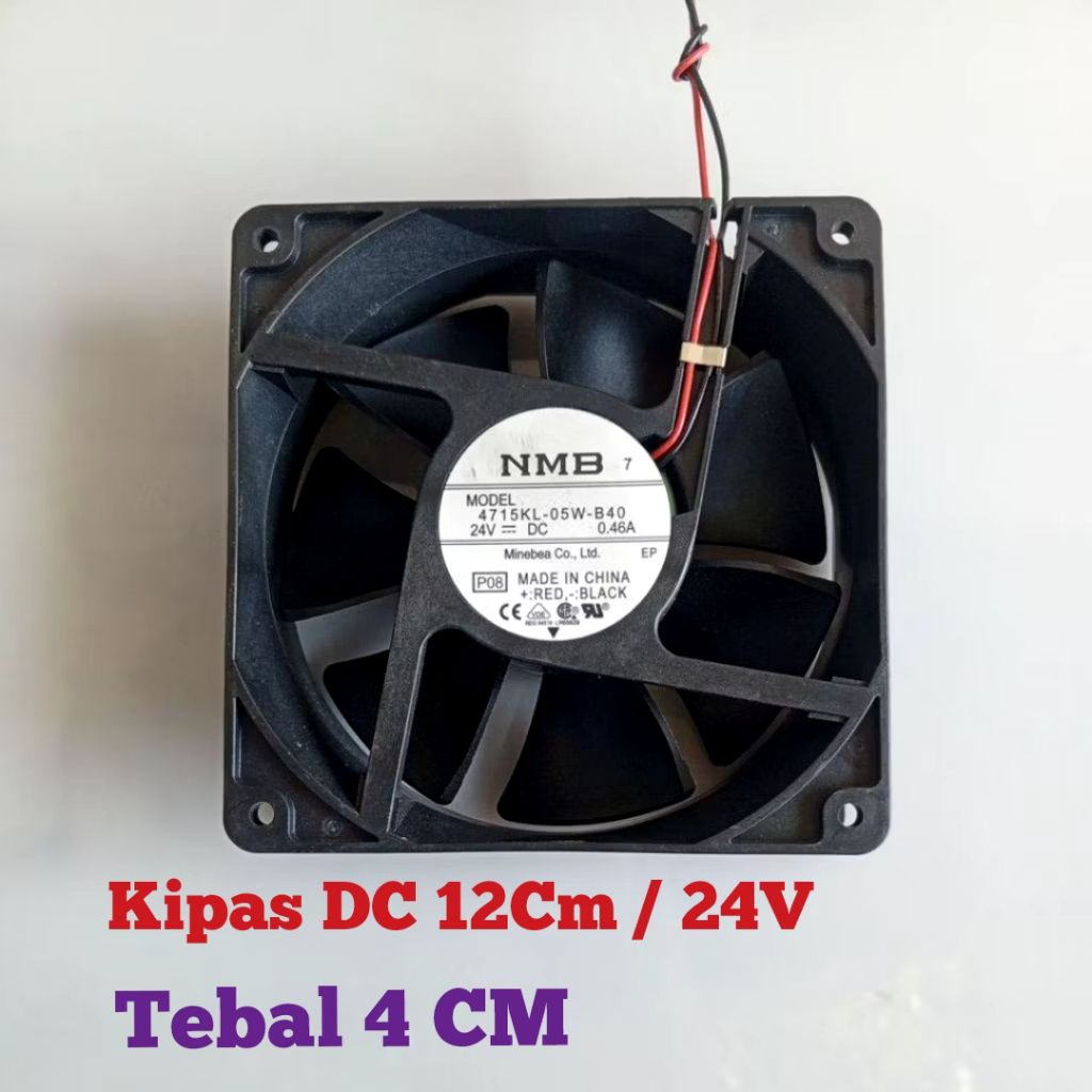 Kipas 12CM DC 24V / Tebal 4 cm