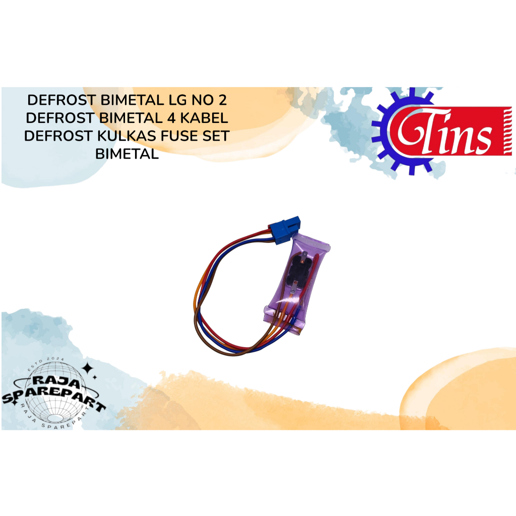 DEFROST BIMETAL LG NO 2 DEFROST BIMETAL 4 KABEL DEFROST KULKAS FUSE SET BIMETAL