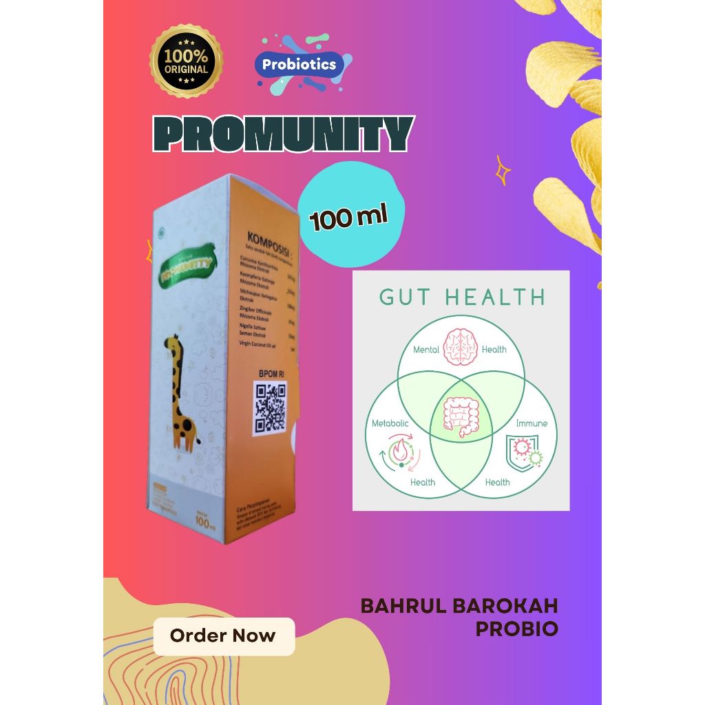 

PROMUNITY 100 ML BOTOL KACA HERBAL KEKEBALAN DAN TUMBUH KEMBANG ANAK