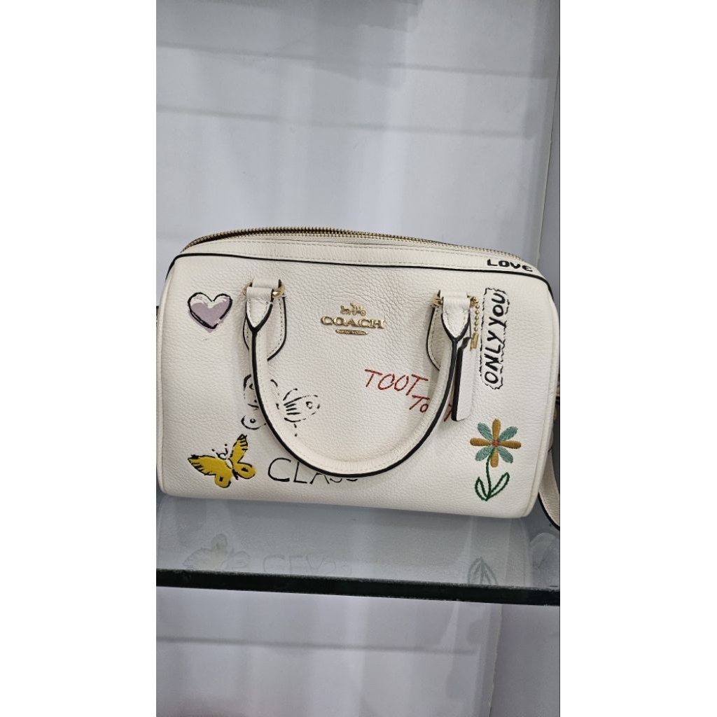 Tas Coach Rowan Satchel Authentic Print Sketch