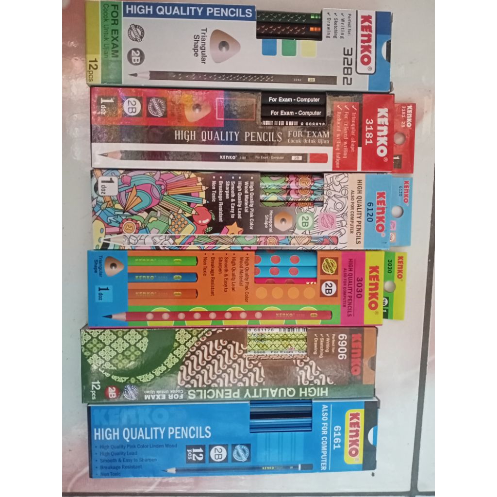 

PENSIL 2B/PENSI KENKOM2B HIGH QUALITY/PENSIL KOMPUTER/PENSIL UJIAN/PENSIL KENKO HITAM ISI 12 PCS