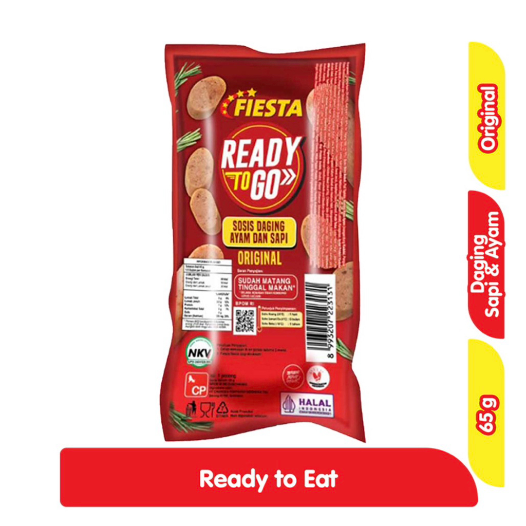 

Fiesta Ready to Go Sosis Ayam dan Sapi Original 65 g