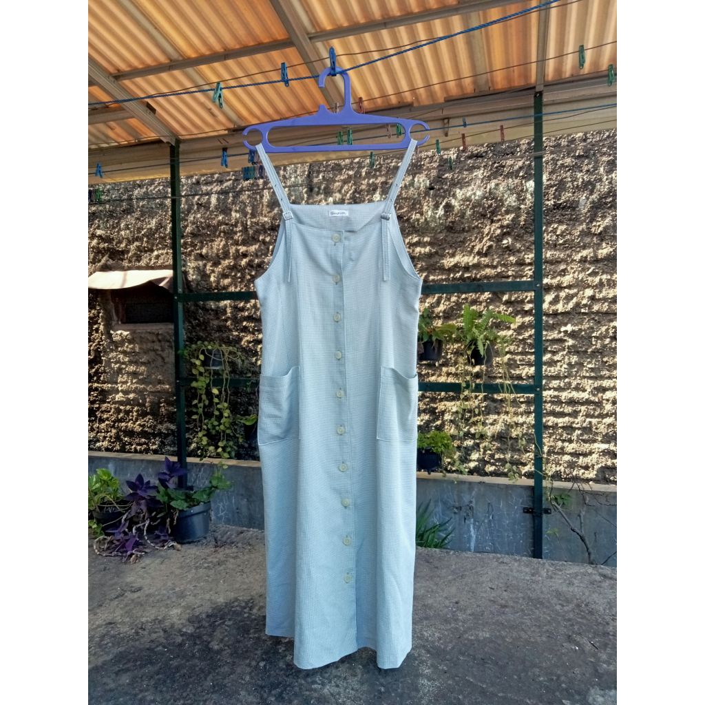 [preloved] Jumpsuit rok hijau sage