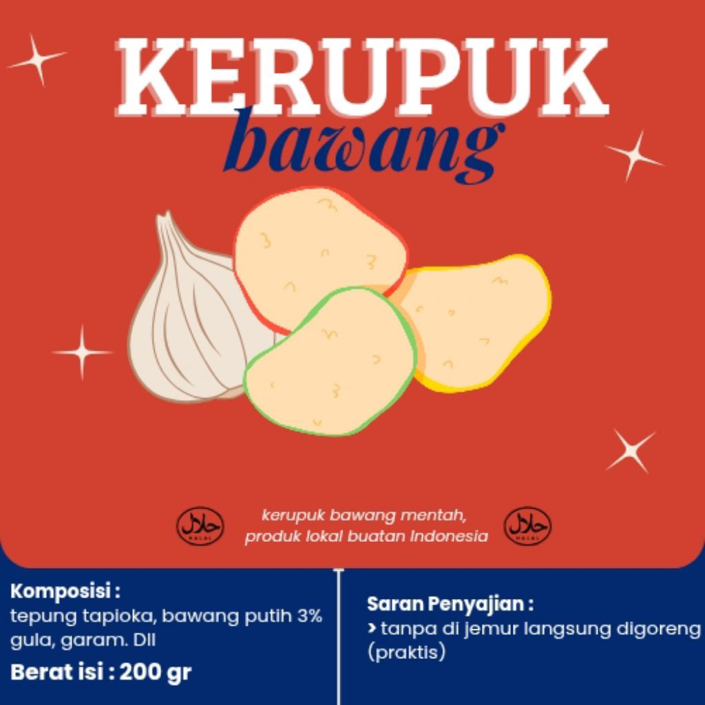 

kerupuk bawang kerupuk seblak kerupuk mentah 200gr