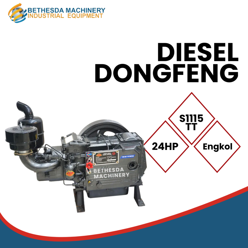 Diesel Dongfeng 24 PK Diesel Tanpa Tangki S 1115 TT Diesel Engine