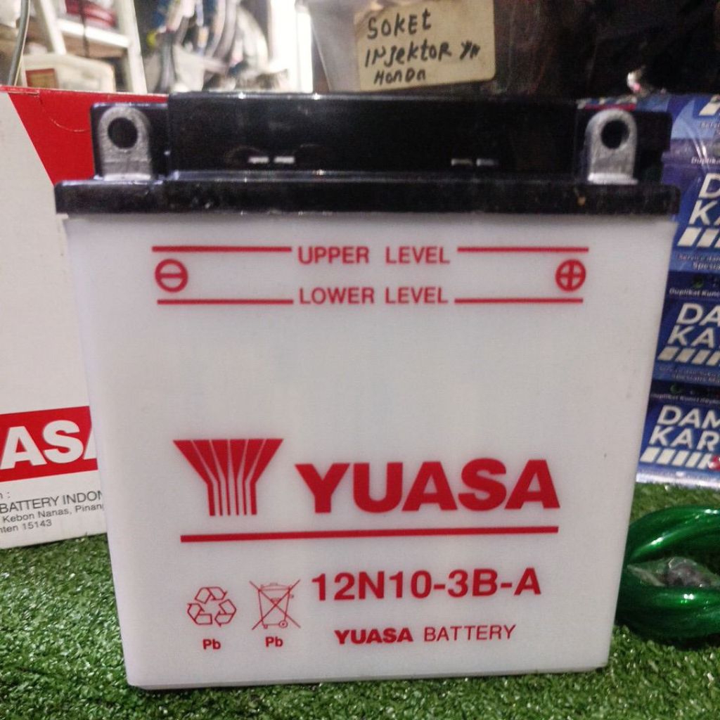 AKI VIAR RODA 3 YUASA AKI BASAH 12 VOLT 10 AMPER