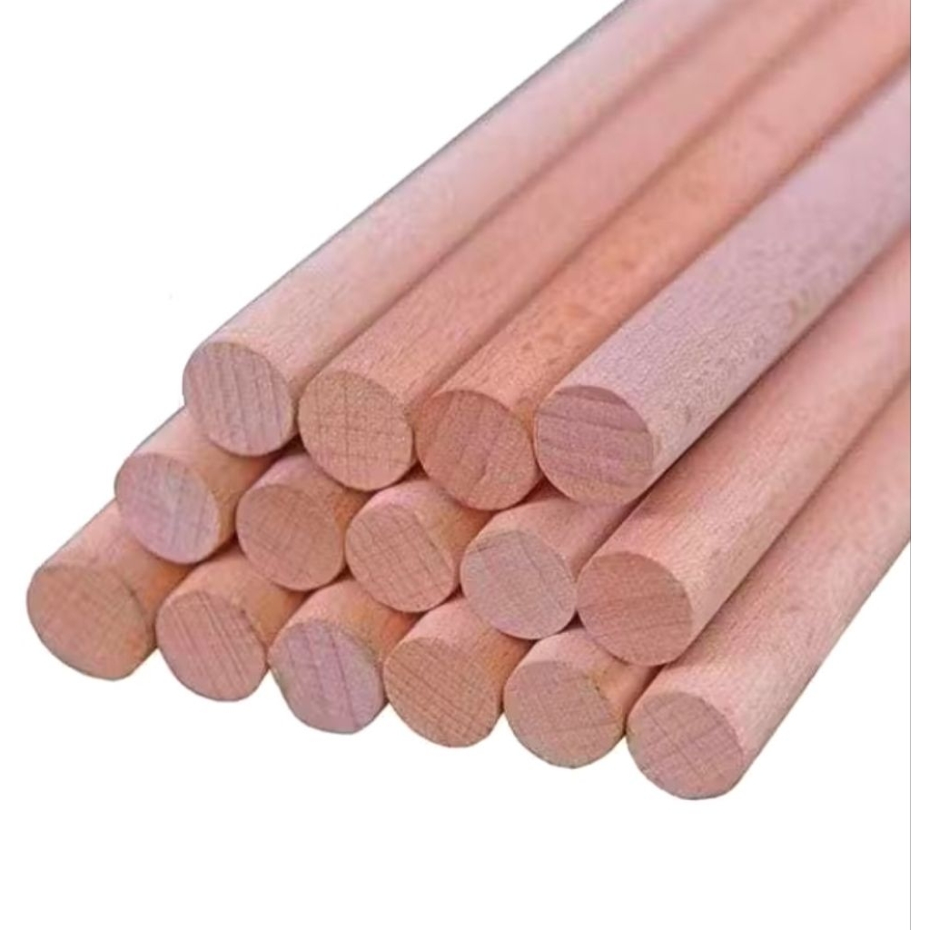 dowel/gagang sapu kayu mahoni/tongkat stik