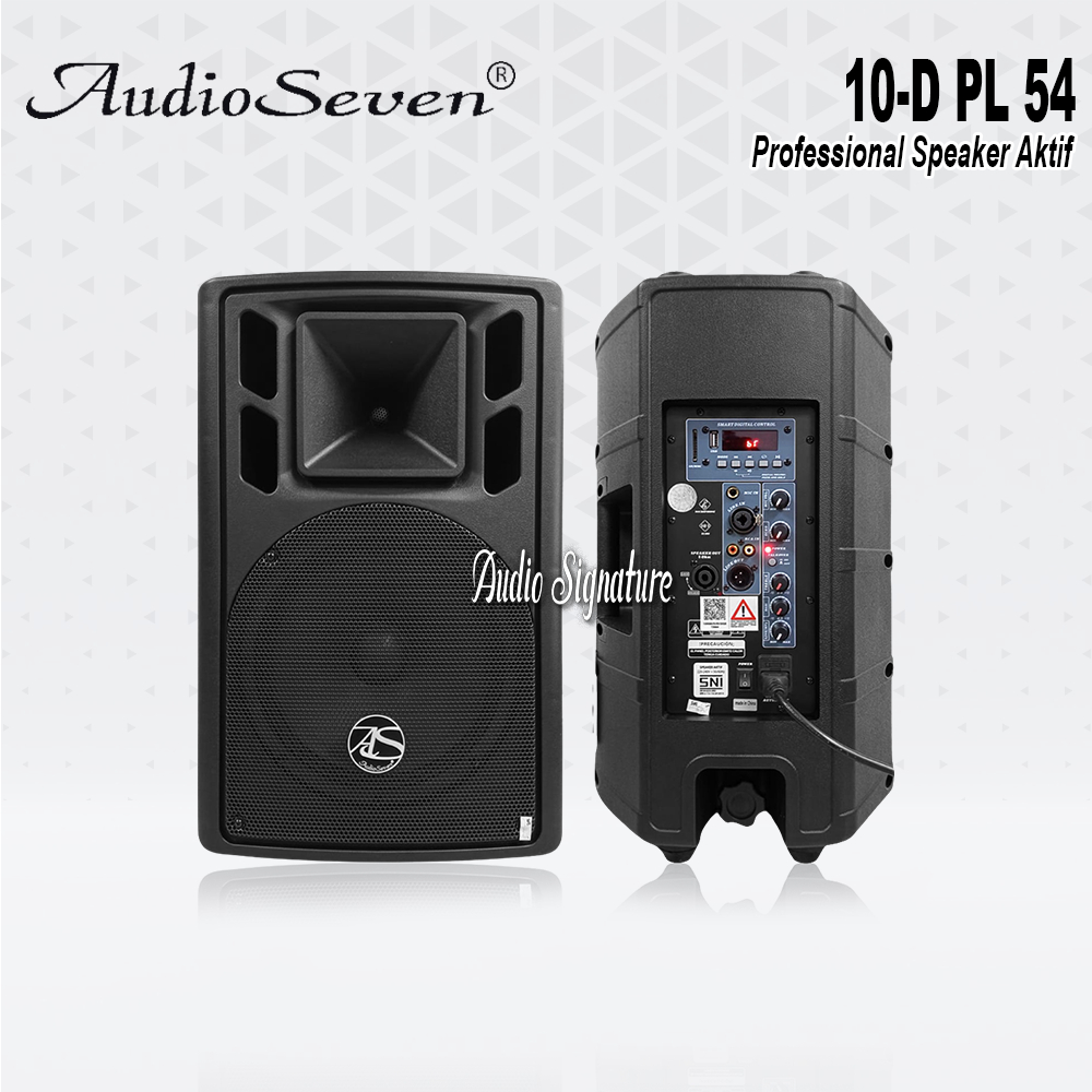 Speaker Aktif 10 Inch AUDIO SEVEN 10-D PL 54 | PL54 Bluetooth Original Harga 1 Pasang