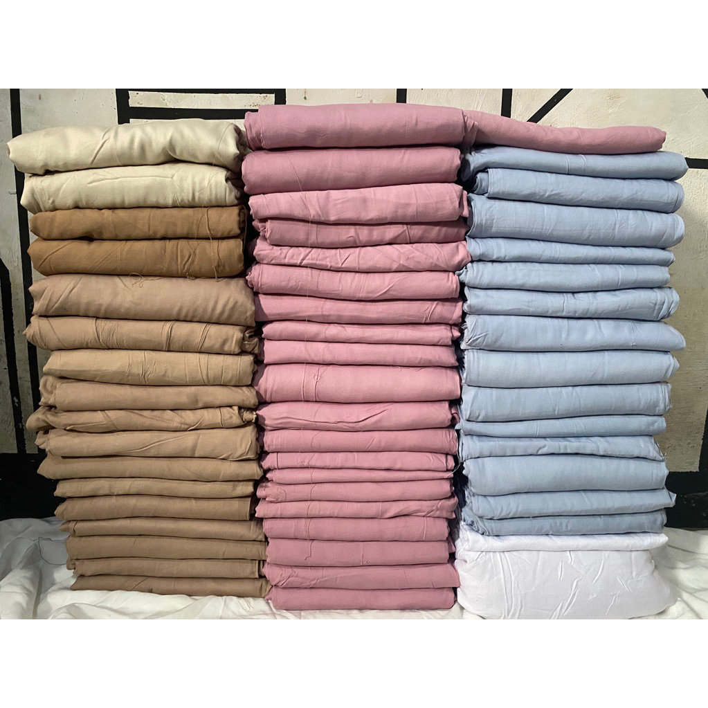 katun rayon twill kiloan banyak warna