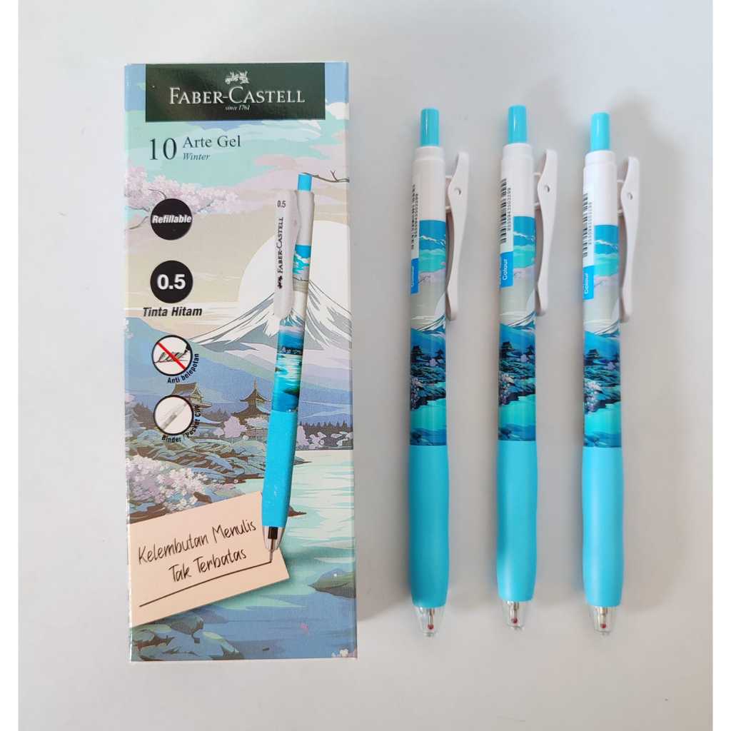 

Pulpen Gel Faber Castell 640997 ART GEL WINTER Biru ( Satuan )