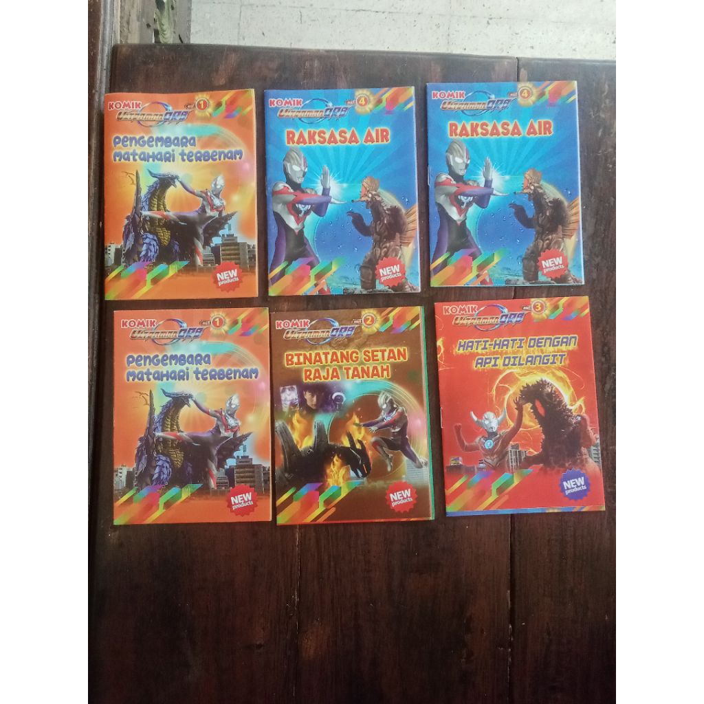 paket buku komik anak seri ultraman isi 6