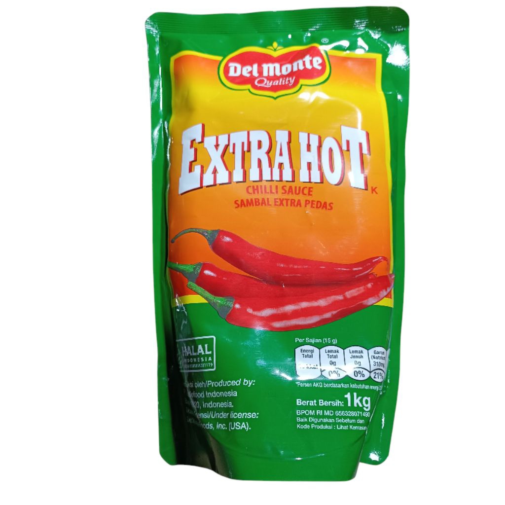

Saus Sambal Extra Hot Del Monte 1kg Saos Sambel Kentaki Kentucky 1000gr