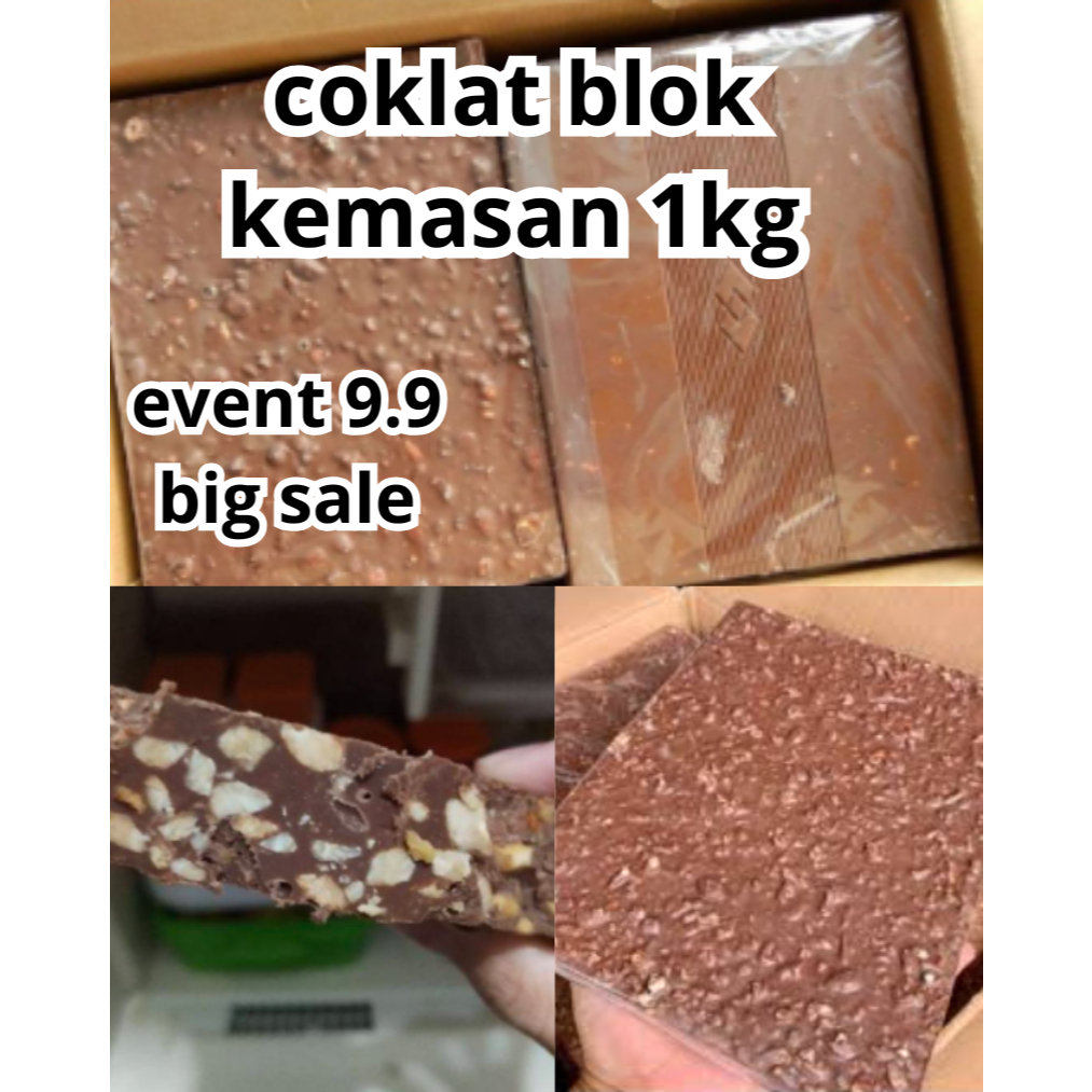 

coklat blok silverqueen full kacang mede kemasan 1kg