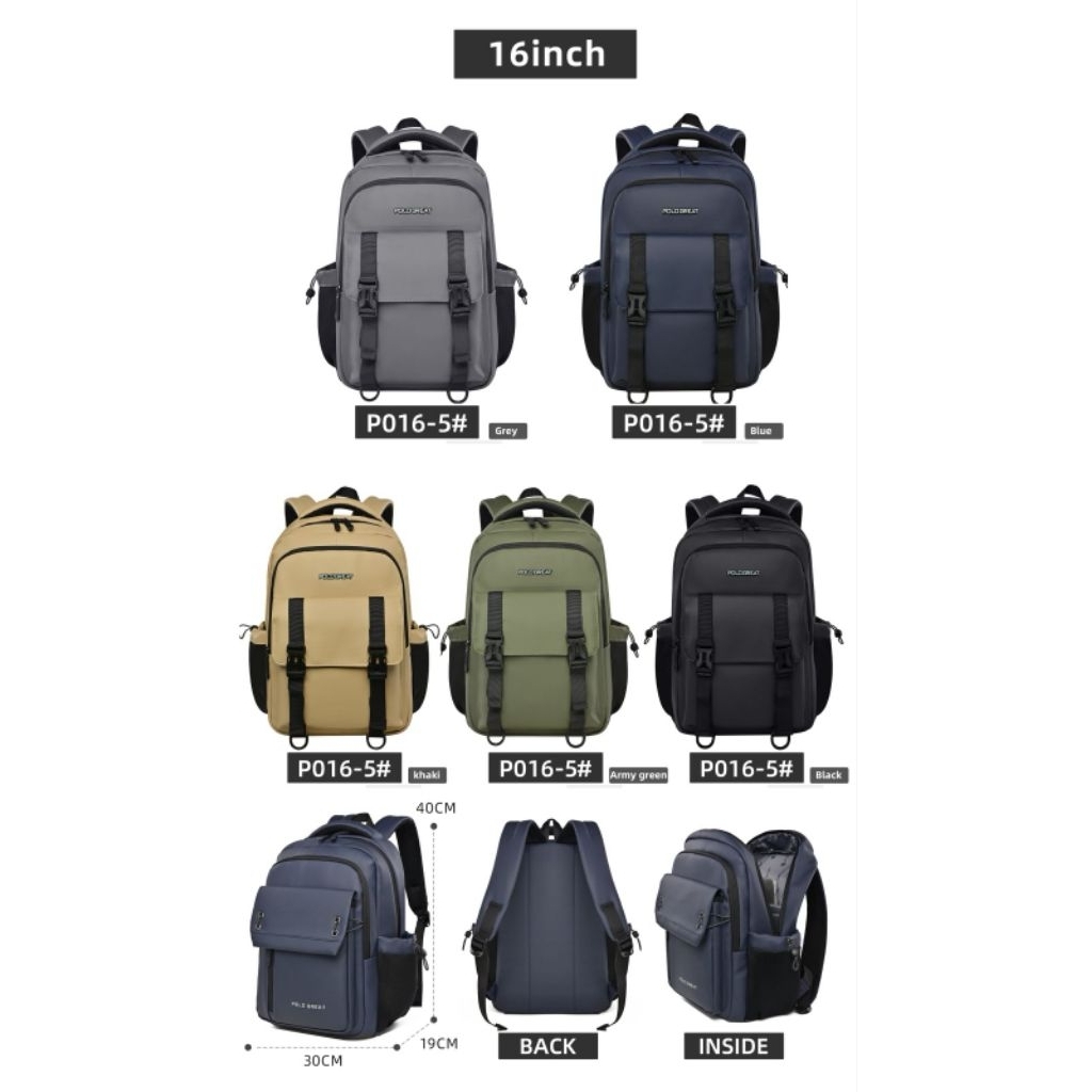 [RANSEL POLO GREAT] 16 INCH LAPTOP - TAS POLO GREAT ORIGINAL - TAS KANTOR LAPTOP  - TAS SEKOLAH ANAK