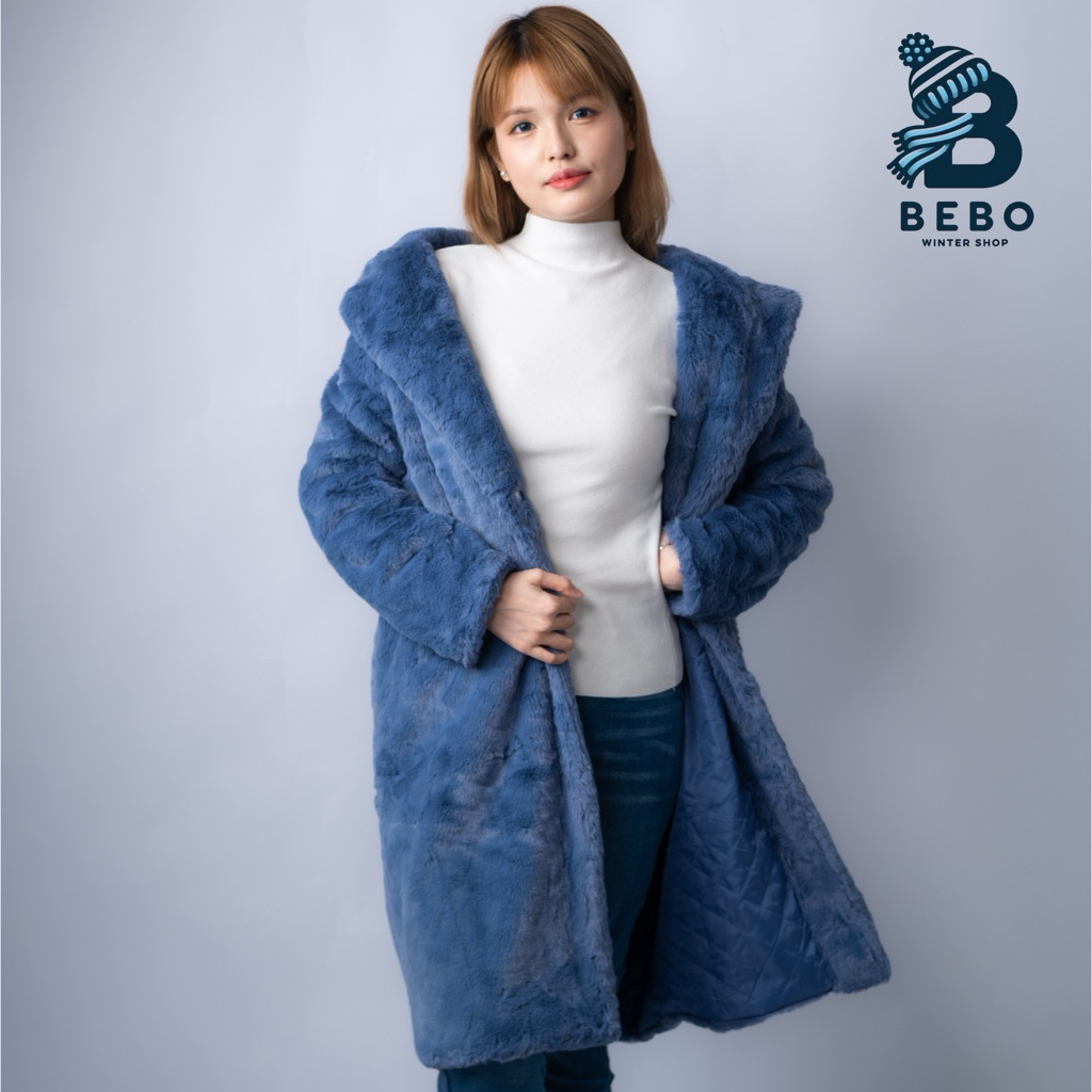 Winter Fur Coat Wanita dengan Cotton Padded Mantel Bulu Korea