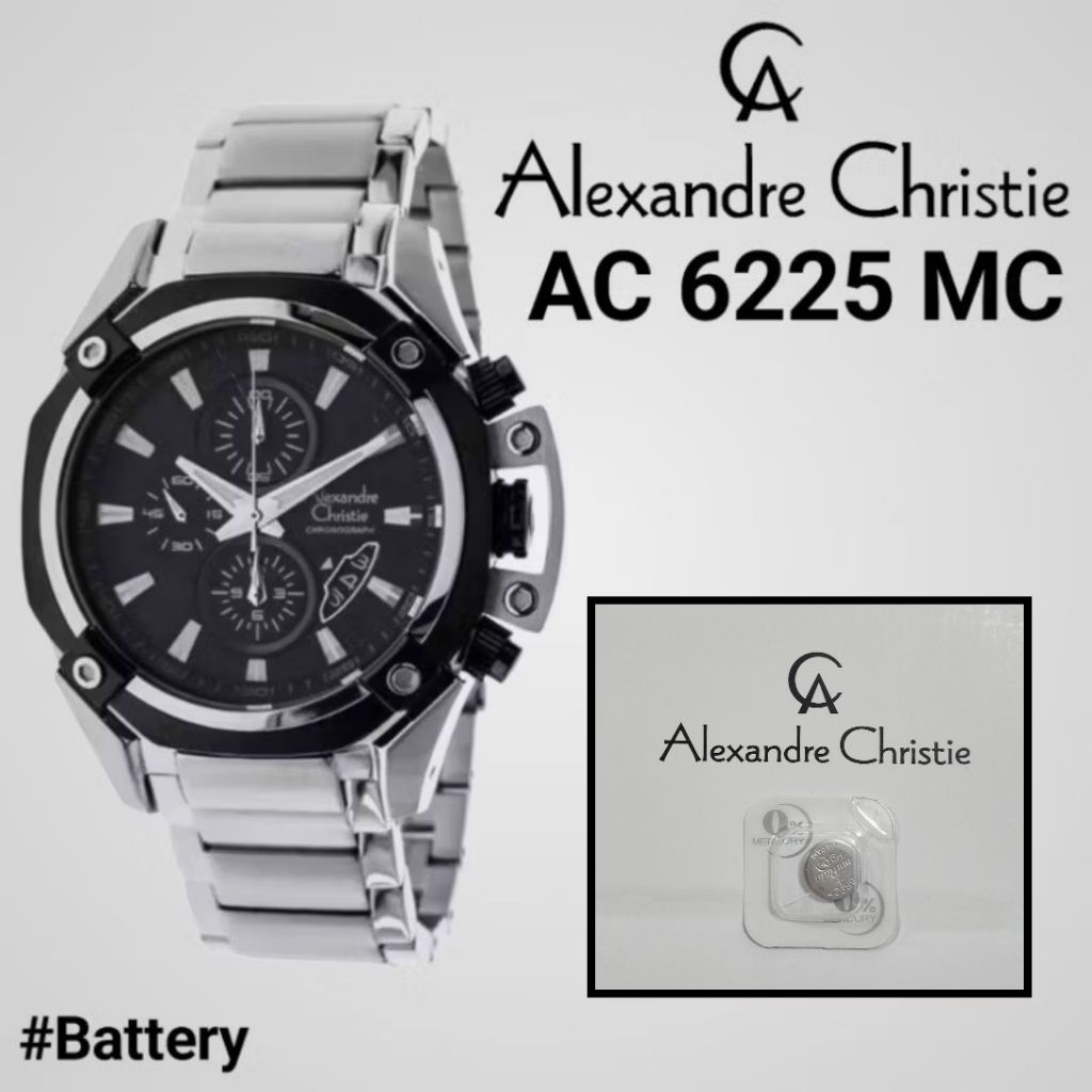 Baterai Jam Tangan Alexandre Christie AC 6225 MC