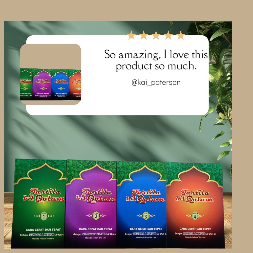 Tartila Bil Qolam Paket Lengkap Metode Belajar Membaca Dan Menulis Al-Qur'an