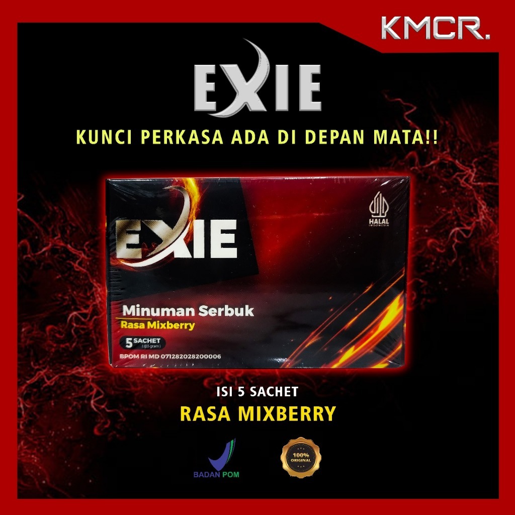 EXIE SERBUK STAMINA PRIA PANAX GINSENG ORIGINAL BPOM - KMCR NEXTLEVEL