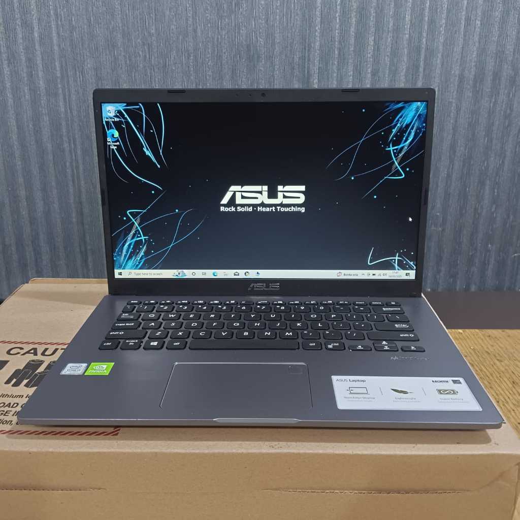 LAPTOP SECOND,Laptop Asus X409UJ, Core i3-7020U, Gen 7th,  Ram 4/512Gb, #Dualvga, Seri Baru, Lengkap