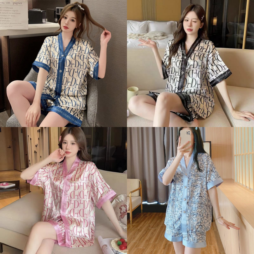 Baju piyama pendek wanita rayon premium lucu korean style