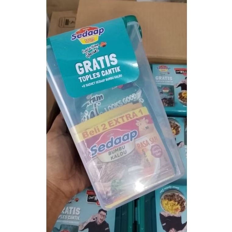 

Sedaap Kecap Manis Kedelai Hitam Refill 728gr/520ml Free Toples