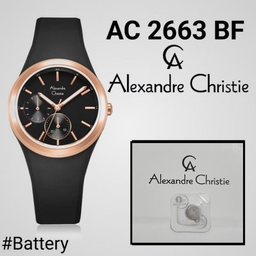 Baterai Jam Tangan Alexandre Christie AC 2663 BF