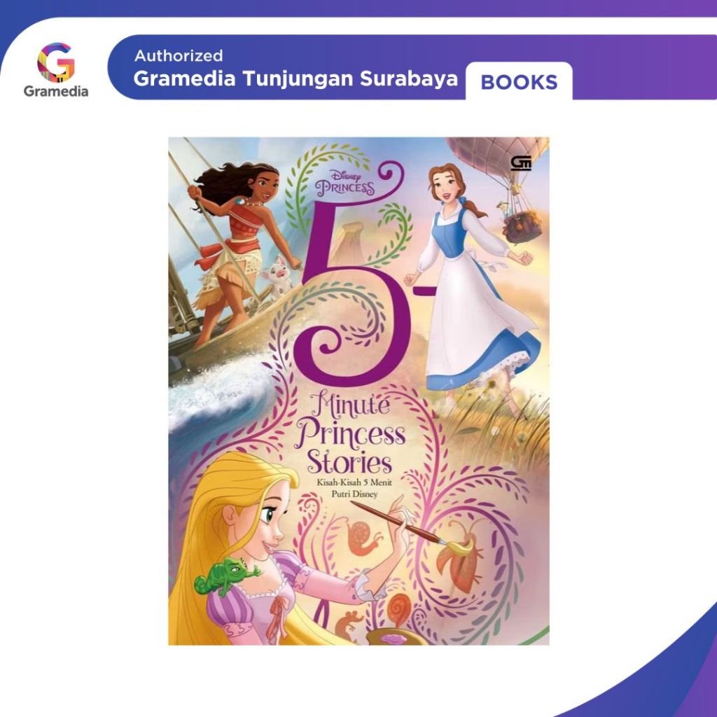 Gramedia Tunjungan : 5:Minute Princess Stories (Kisah:kisah 5 Menit Putri Disney)