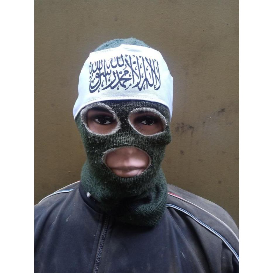 (Tauhid White) Headband Repro Brigade Izzudin Al-Qassam Palestina & Headband Tauhid Islam