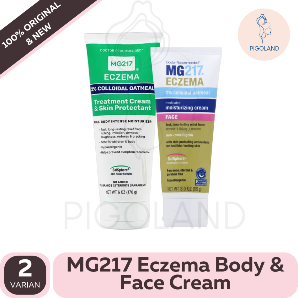 MG217 Eczema Body Cream Face Moisturizing 2% Colloidal Oatmeal MG 217