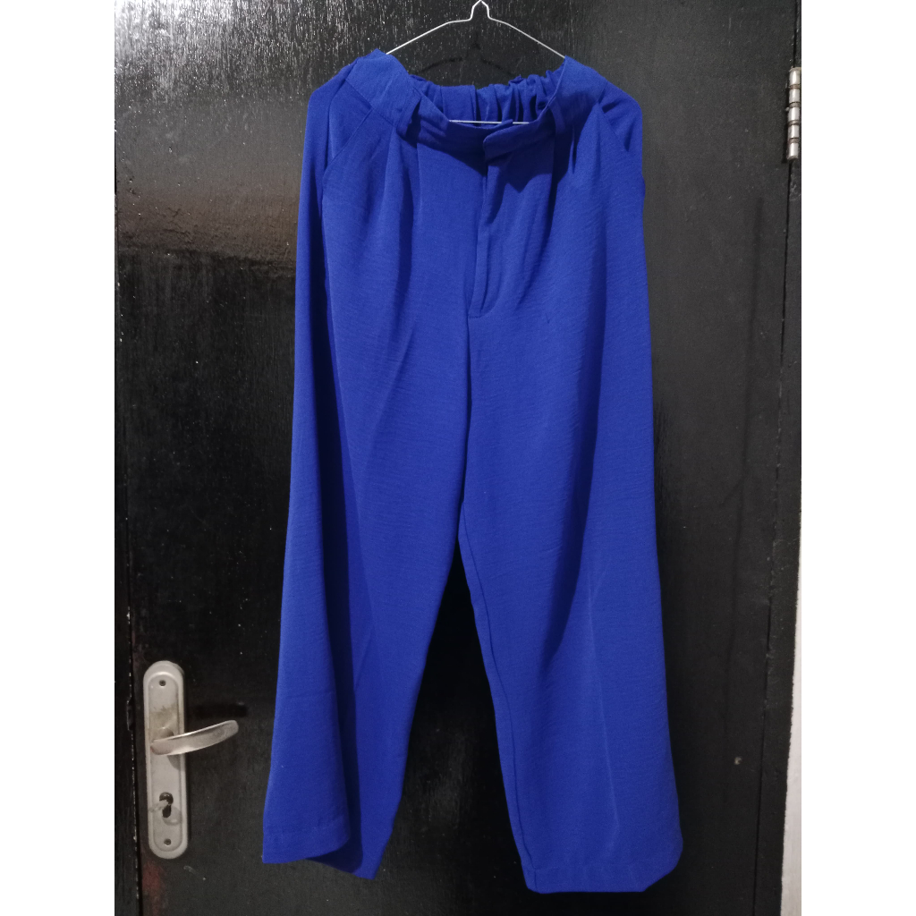 (Preloved) Kulot Asoka Biru Elektrik