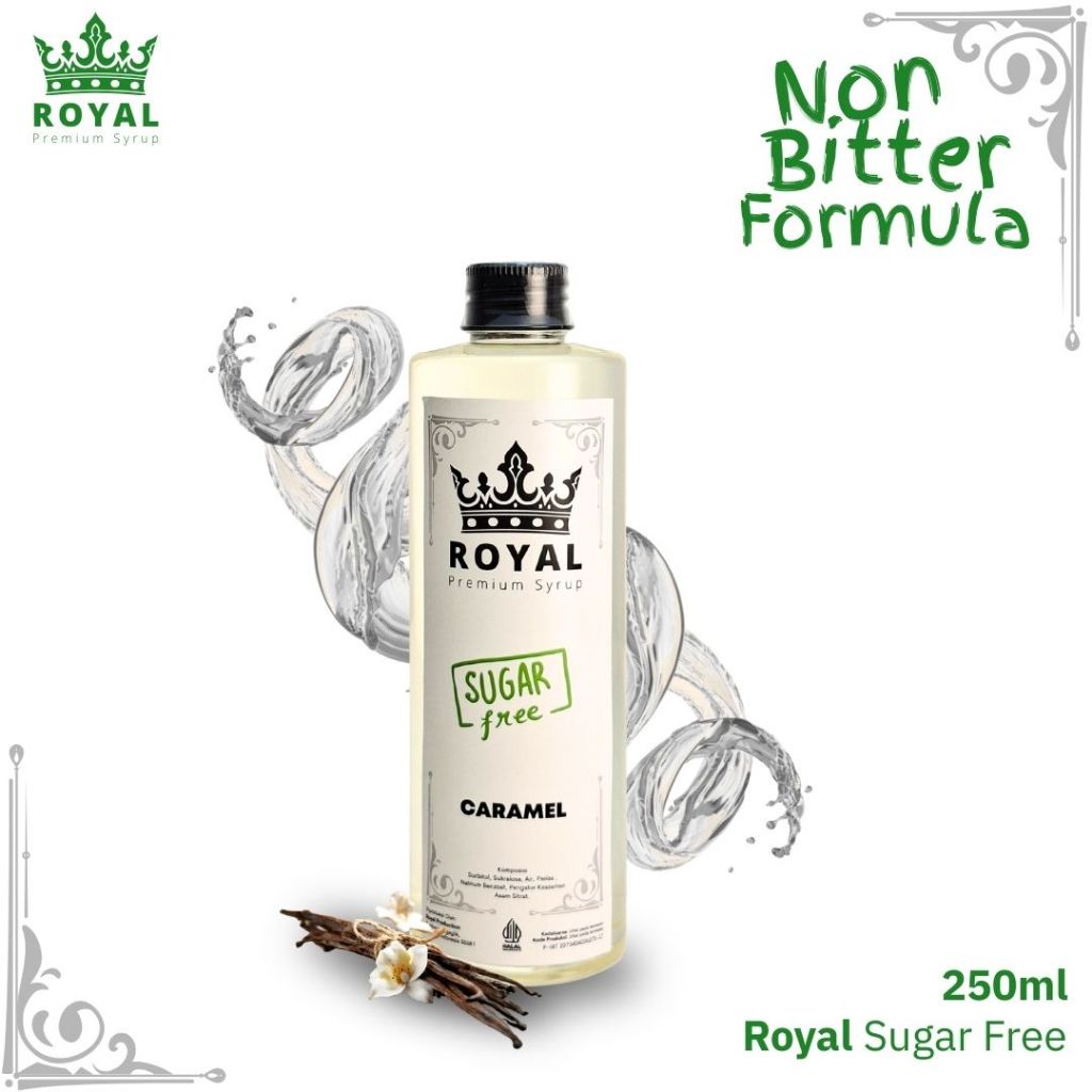 

ROYAL SUGAR FREE Caramel Keto Syrup / Sirup Caramel (250ml)