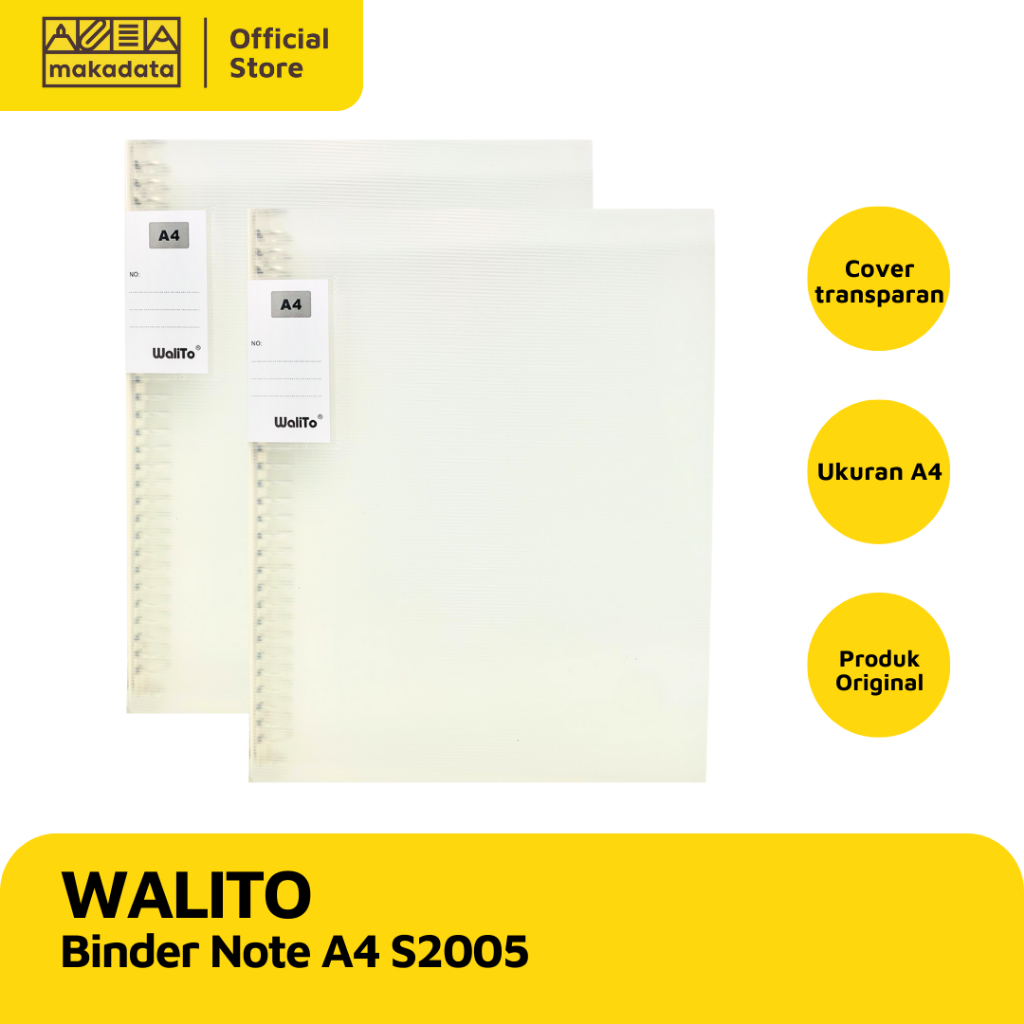 

BINDER WALITO A4 TRANSPARAN S2005 (1 PCS) MURAH