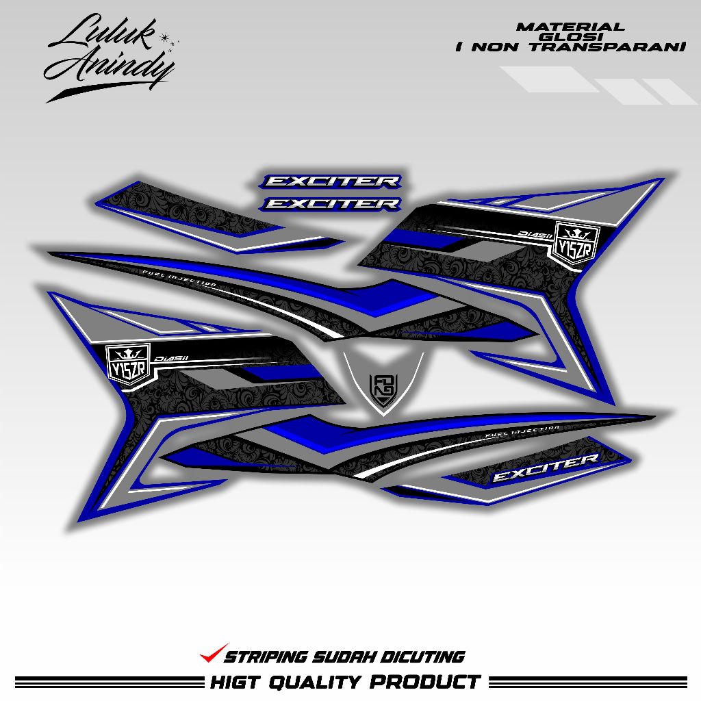 striping mx king custom / striping mx king racing / striping mx king 150 exciter custom y15zr malays