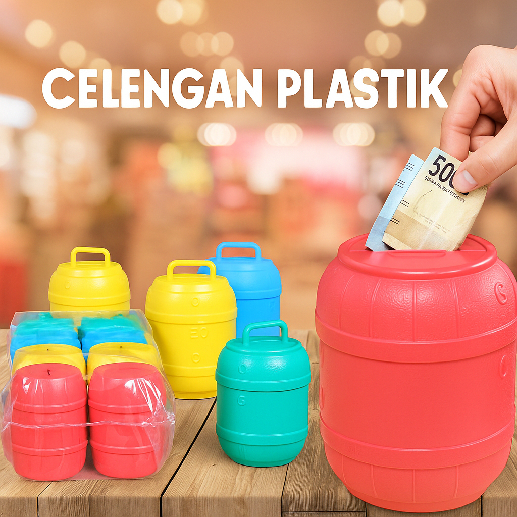 Celengan Besar Plastik Jumbo Celengan Tabung Besar Celengan Tabung Tong Jumbo
