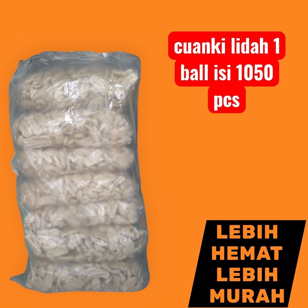 

cuanki lidah khas garut 1 bal isi 1050 pcs termurah / cuanki lidah toping baso aci/seblak termurah isi 1050 pcs