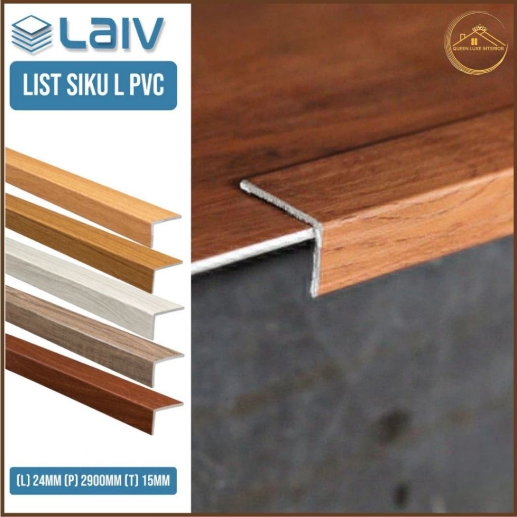 Lis L-Lis Siku-Lis Penutup PVC-Lis L Vinyl/Parkit/SPC-Ending PVC