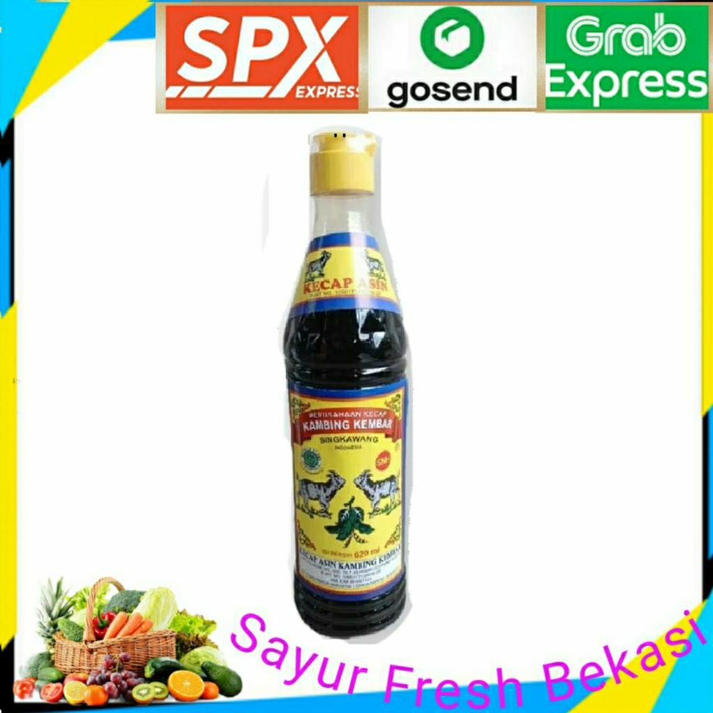 

Kecap Asin Cap Kambing Kembar 620ml.