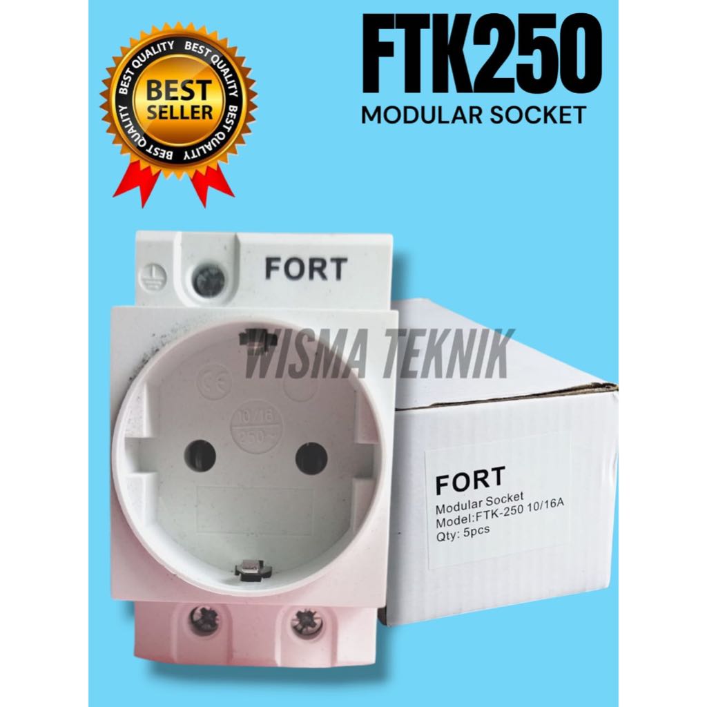 COLOKAN DIN RAIL STOP KONTAK FORT FTK-250