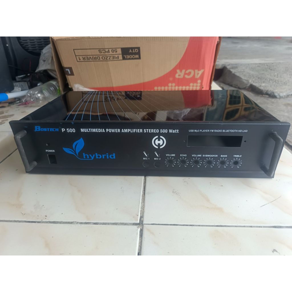 box power amplifier sound system usb P500 bostec hybrid