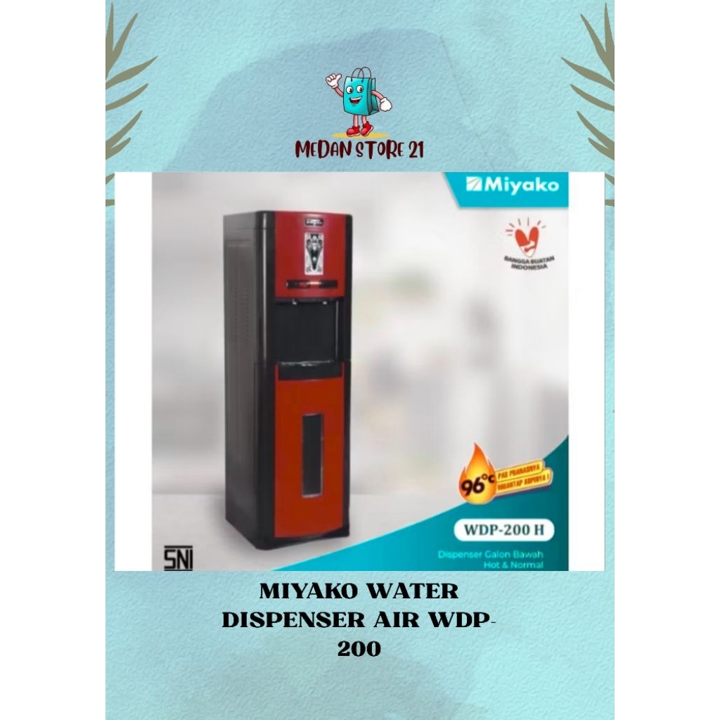 MIYAKO WATER DISPENSER AIR WDP-200 / WDP-300/WDP-500 dispenser berdiri miyako