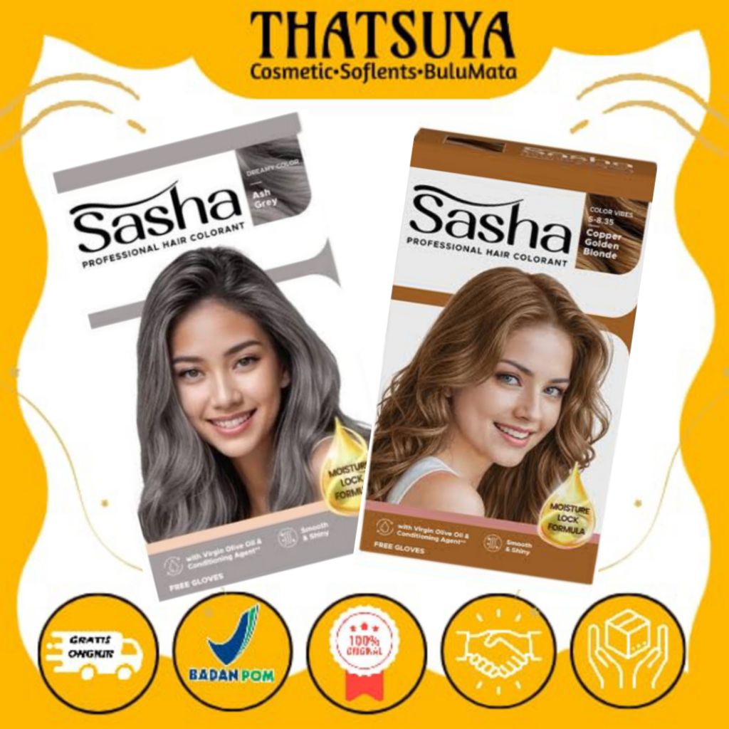 SASHA HAIR COLOUR / CAT RAMBUT / PEWARNA