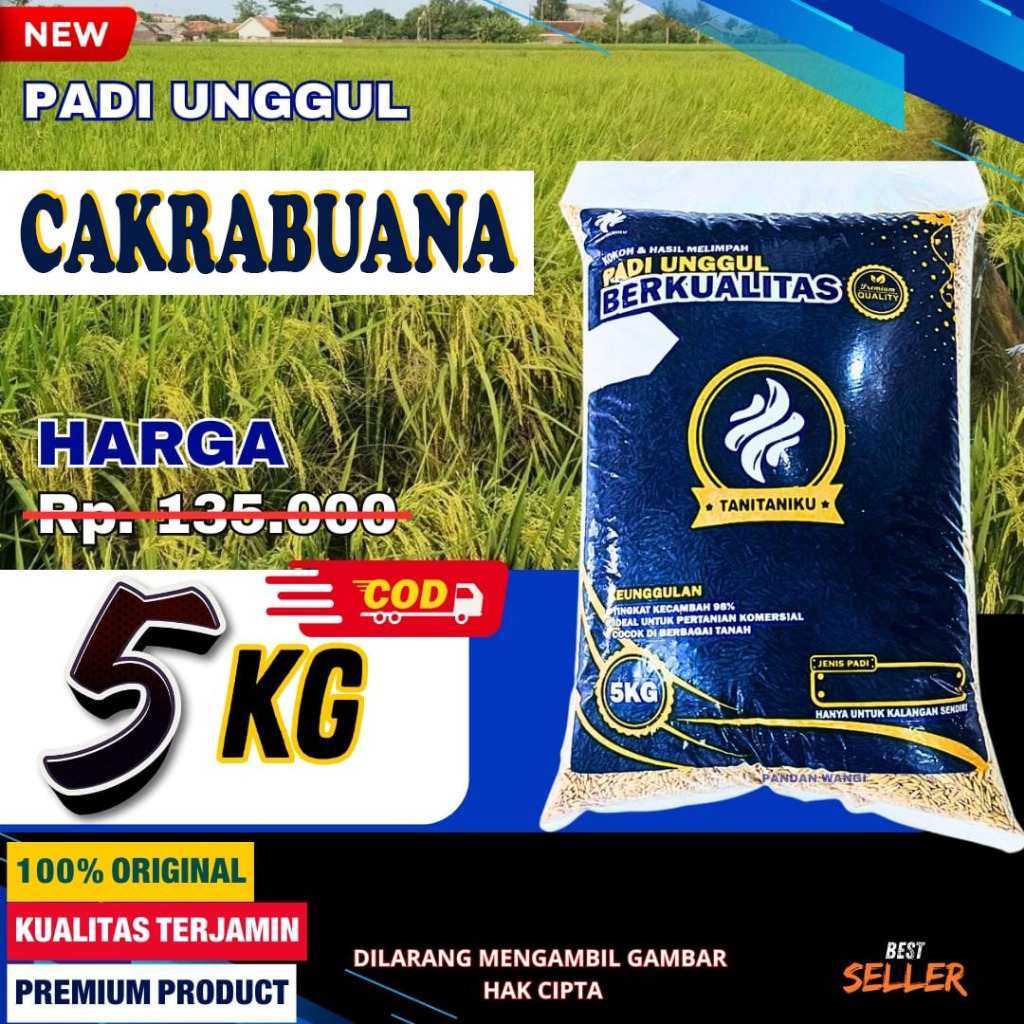 Bibit Padi unggul Cakrabuana 5kg