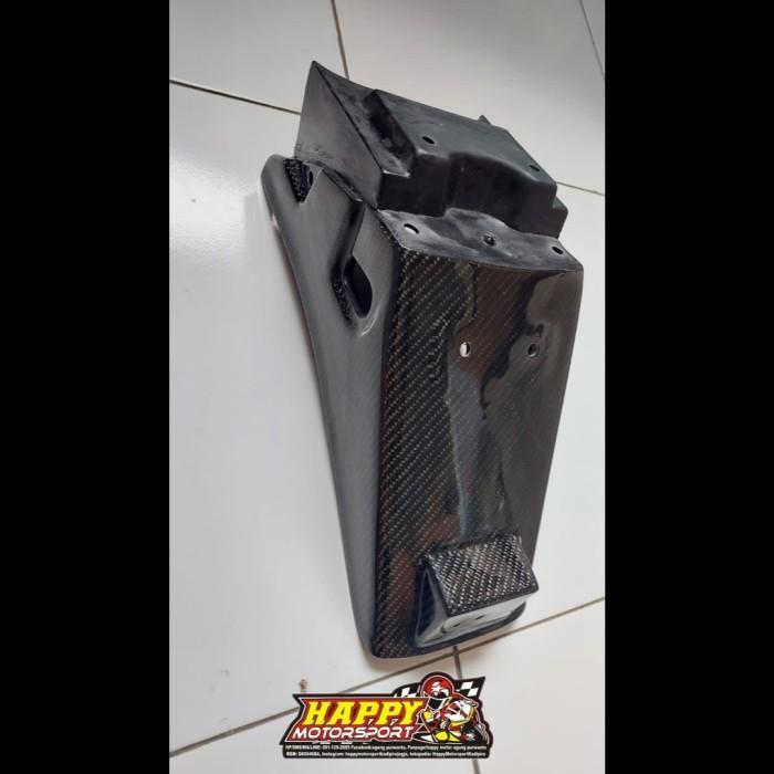 Spakbor Dudukan Nopol Ninja R/SS Carbon Kevlar Part Ori Kawasaki