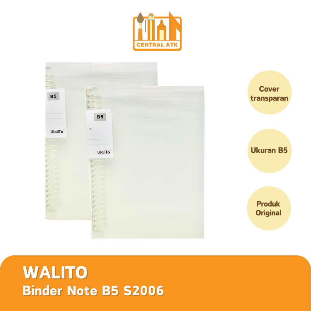 

BINDER WALITO B5 TRANSPARAN S2006 (1 PCS) MURAH