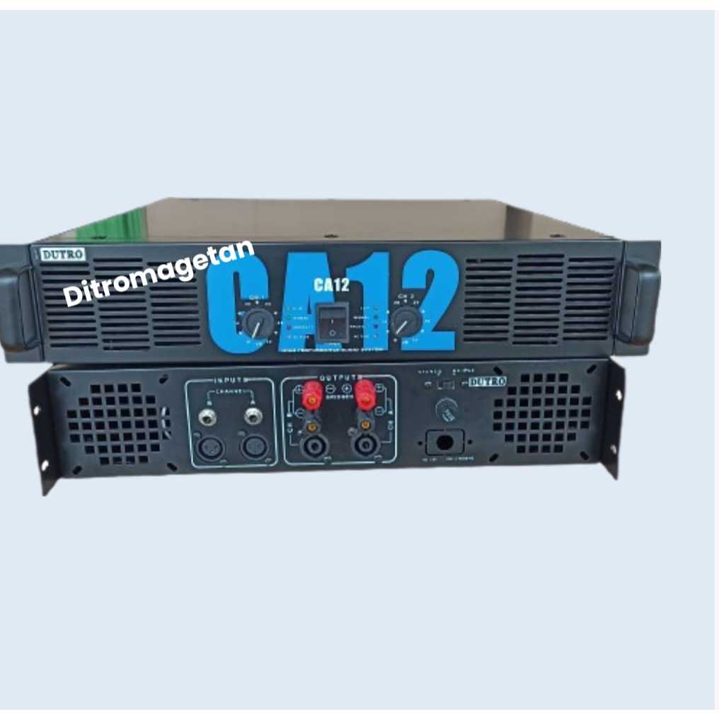 Box power amplifier CA 12 FULLSET lengkap dengan panel belakang box CA12 tebal kuping besi