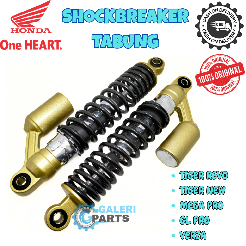 ORIGINAL SHOCKBREAKER TABUNG BELAKANG MOTOR HONDA TIGER REVO GL MEGA PRO OLD LAMA PRIMUS 320 MM KUAL